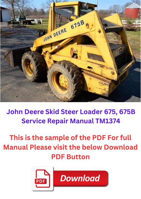 675 b john deere skid steer|john deere 675b manual.